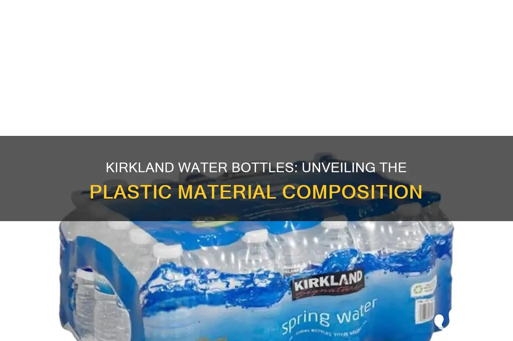 what kind of plastic are kirkland water bottles made of