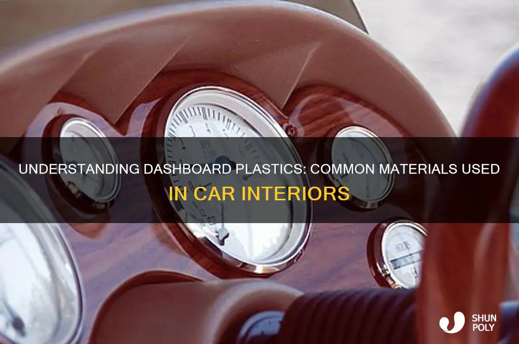 what kind of plastic are most dashes made of