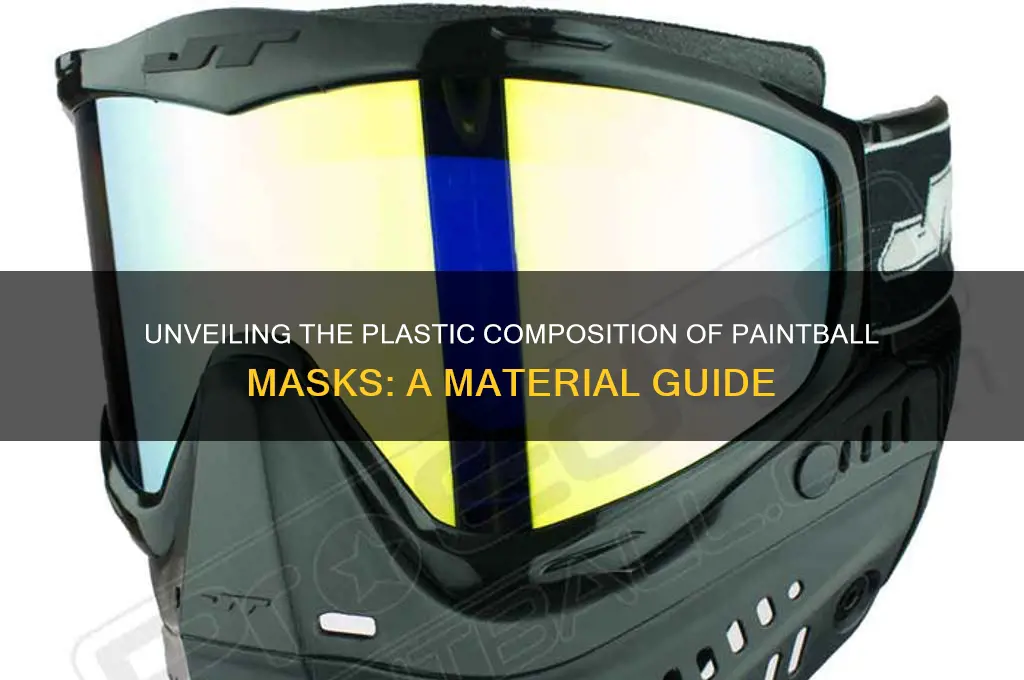 what kind of plastic are paintball masks made out of