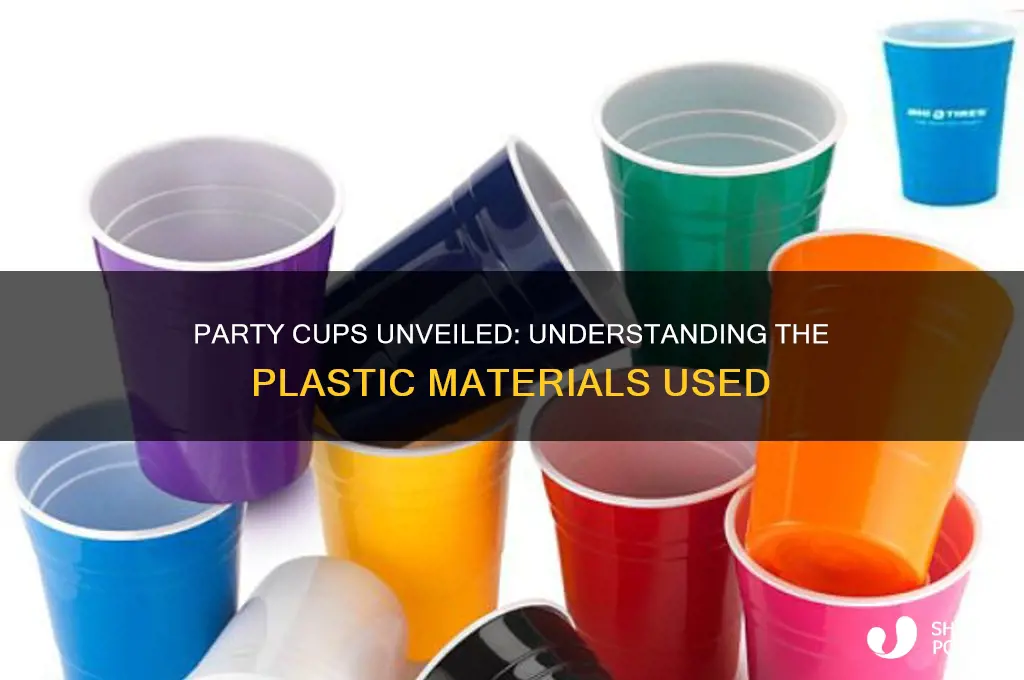 what kind of plastic are party cups made of