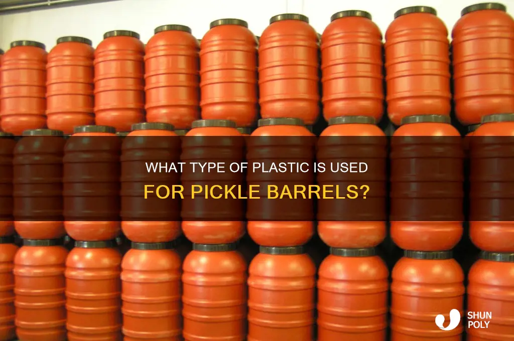 what kind of plastic are pickle barrells made from