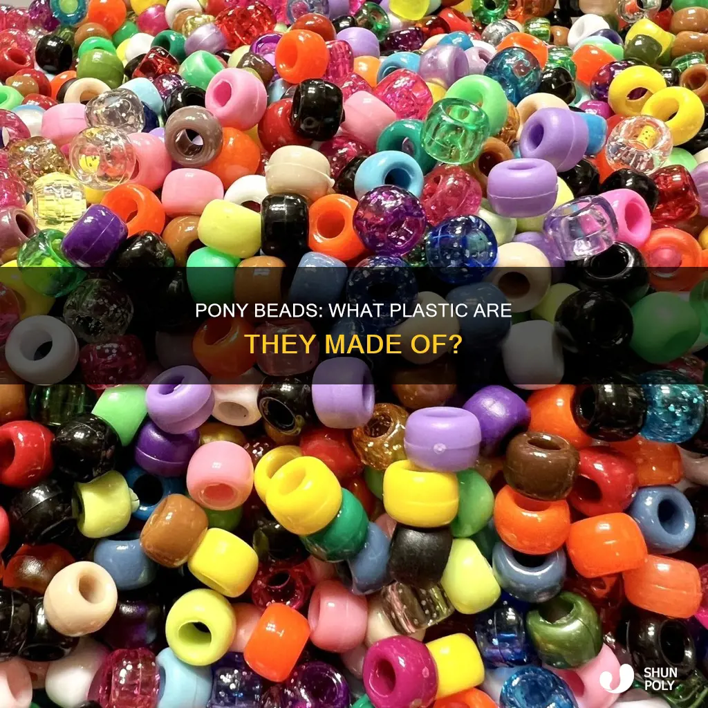 what kind of plastic are pony beads