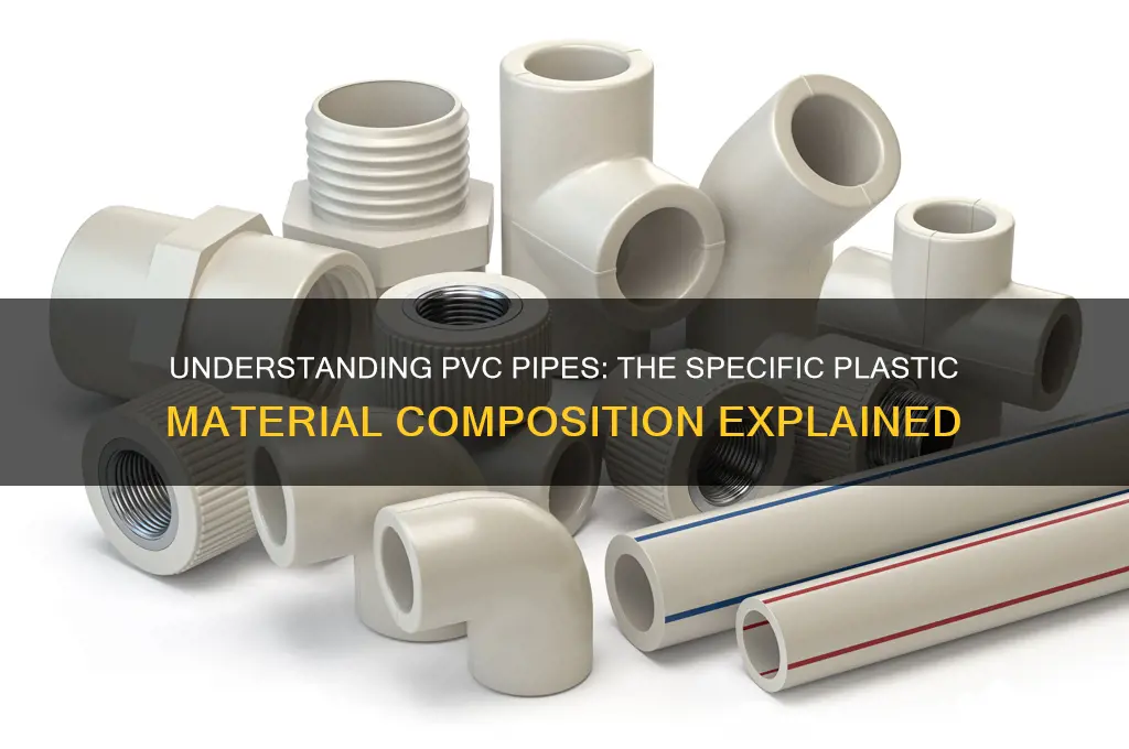 what kind of plastic are pvc pipe made from