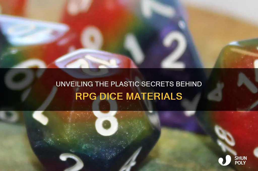 what kind of plastic are rpg dice made from