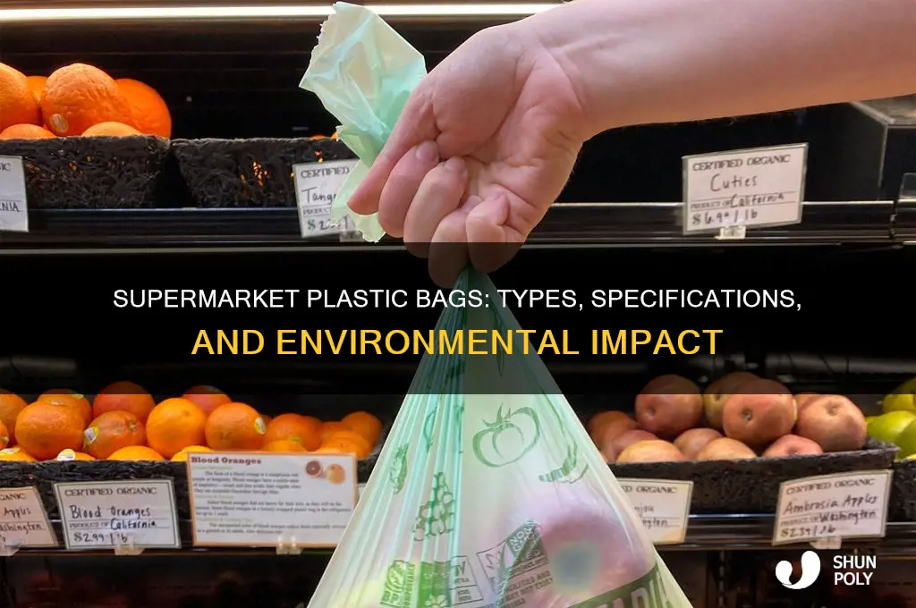 what kind of plastic bags do supermarkets use specs