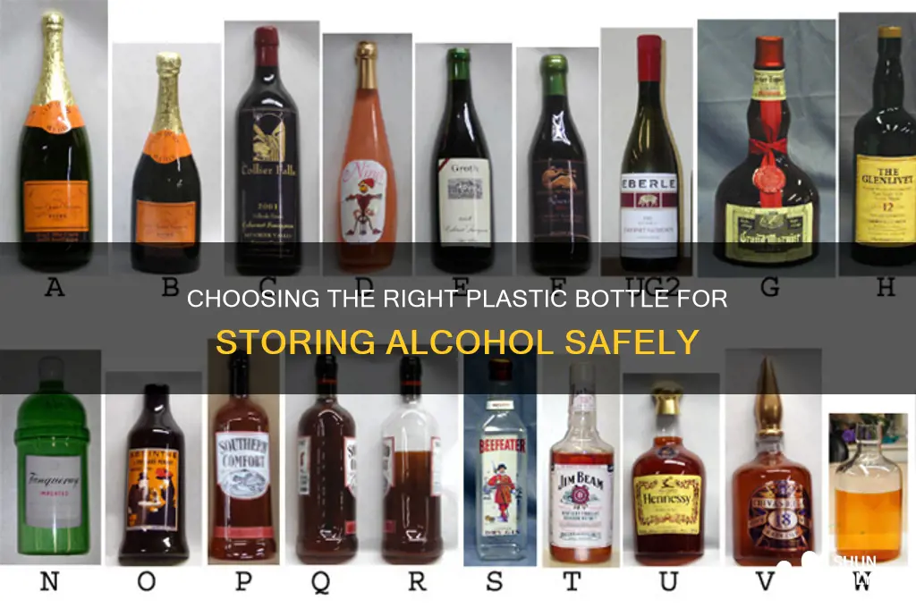 what kind of plastic bottle for alcohol
