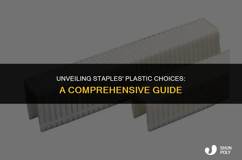 what kind of plastic does staples use