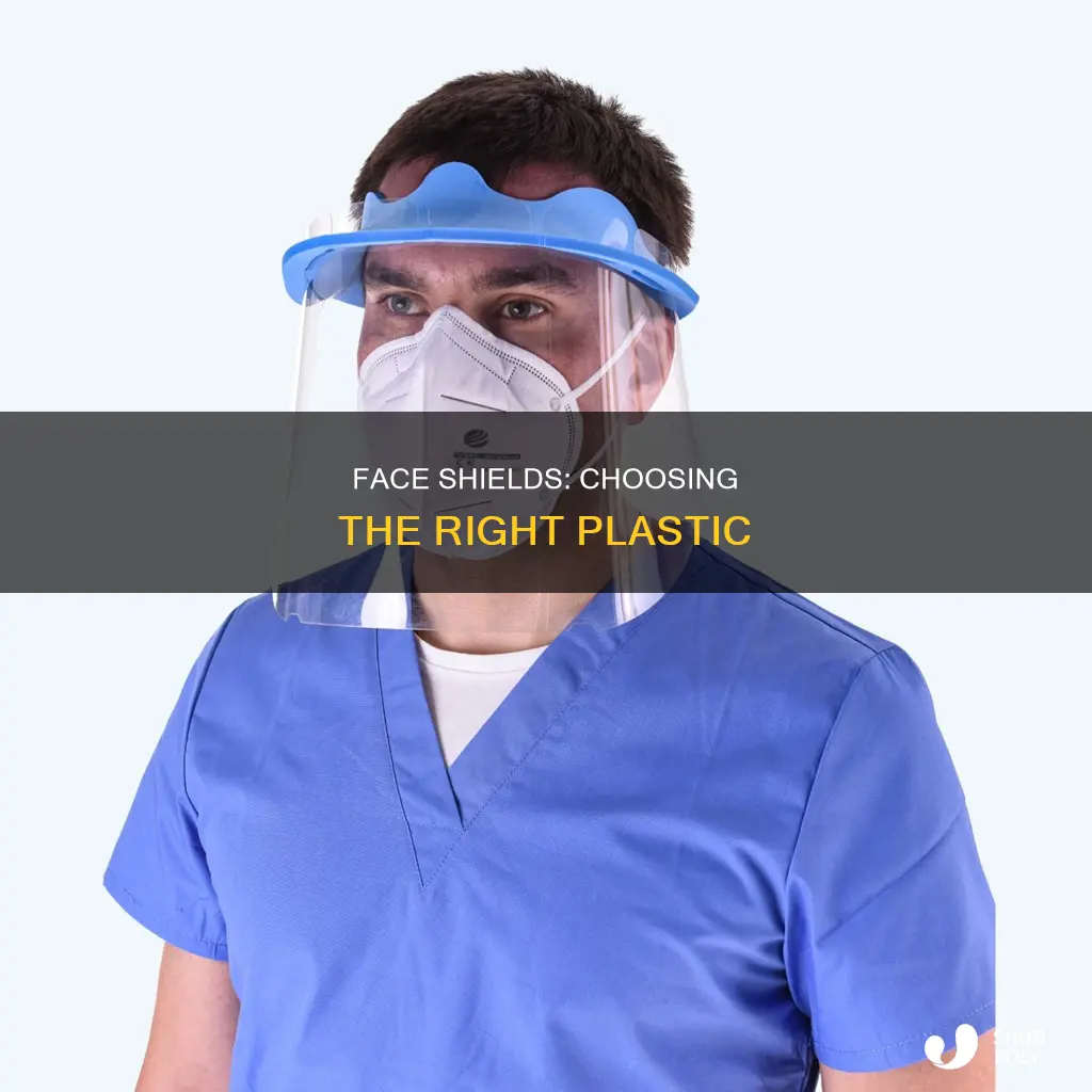 what kind of plastic for face shield