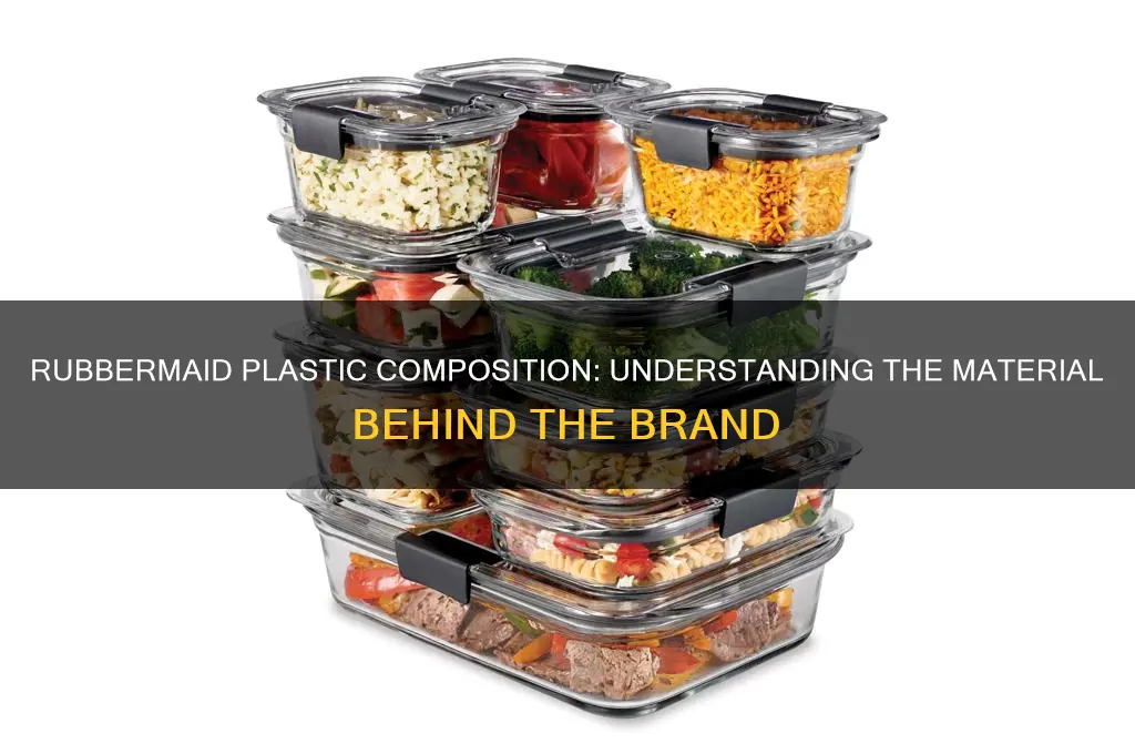 what kind of plastic is rubbermaid made of