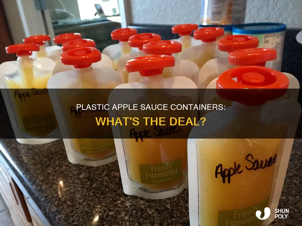 what kind of plastic is the apple sauce container