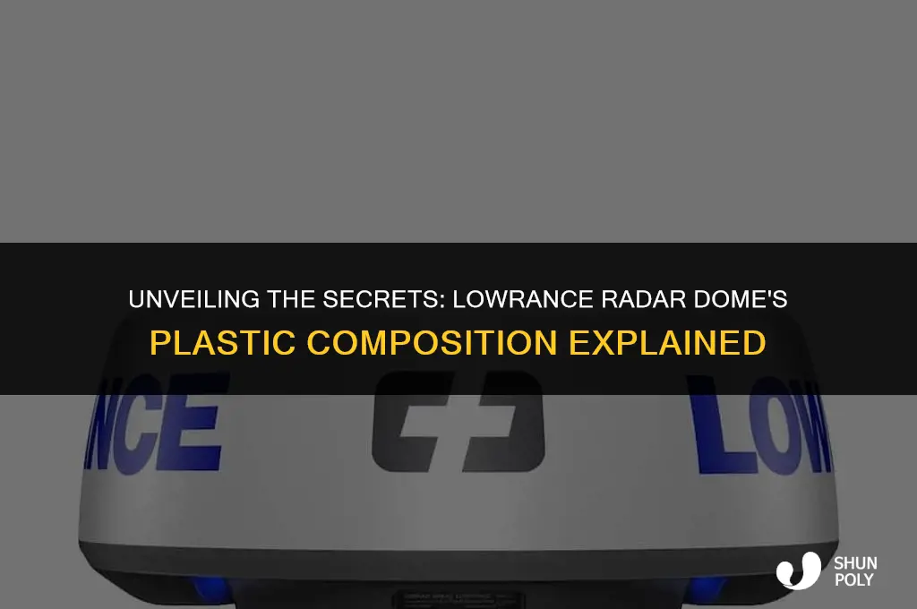 what kind of plastic is use on lowrance radar dome
