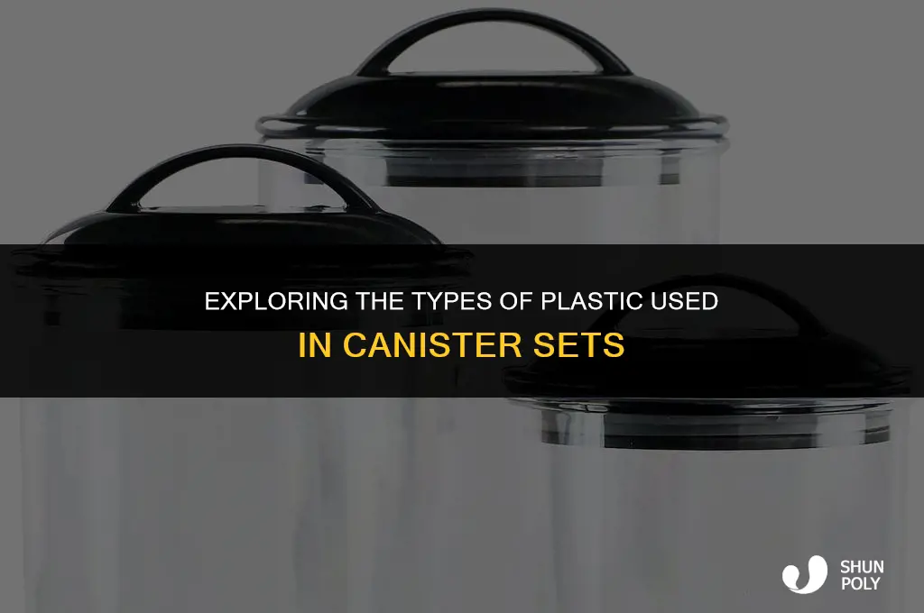 what kind of plastic is used for canister sets