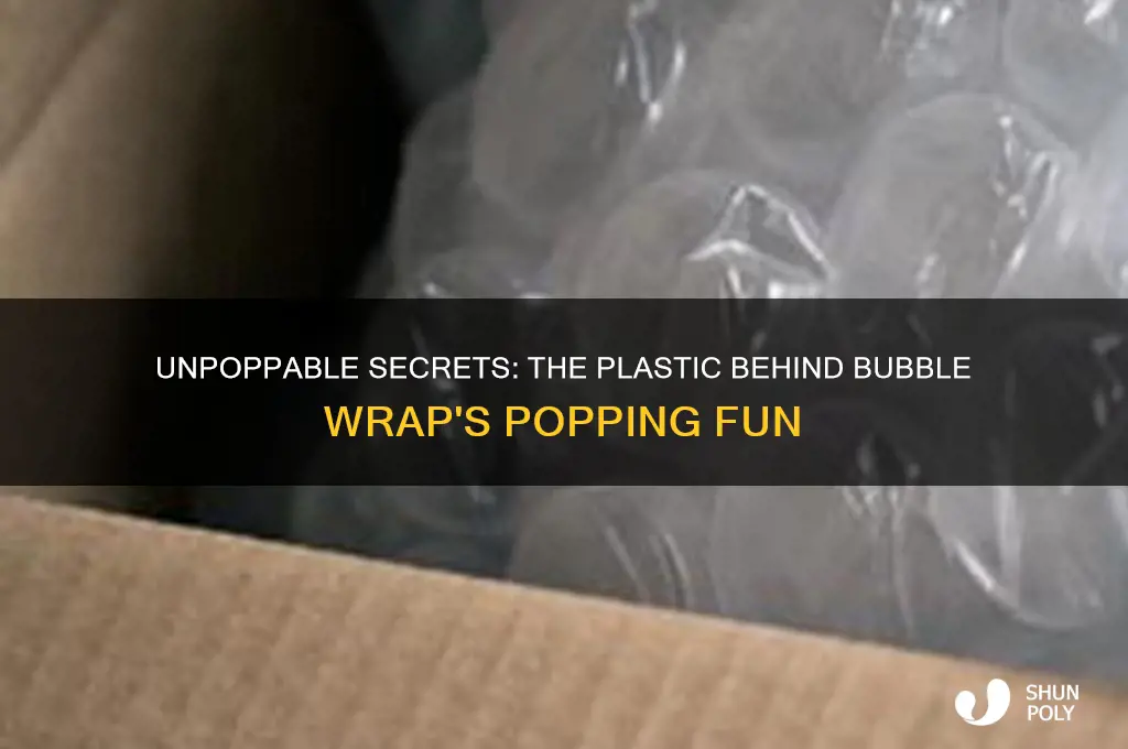 what kind of plastic isused to make bubble wrap