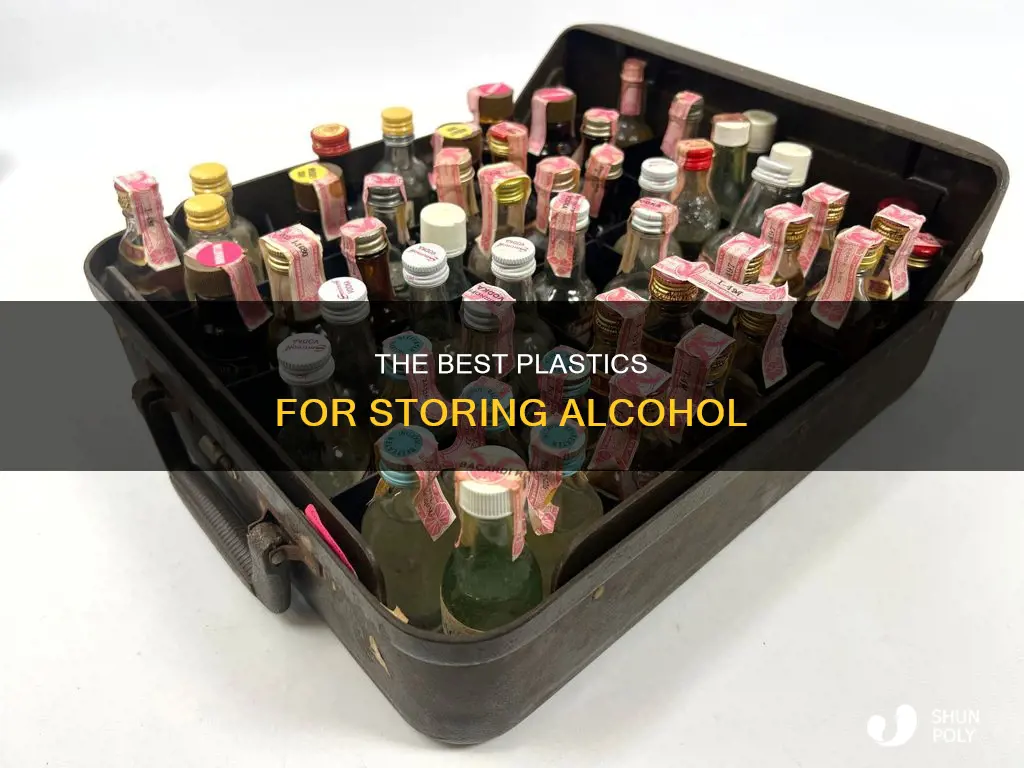 what kind of plastic stores alcohol