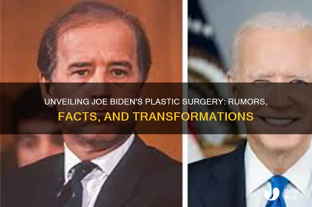 what kind of plastic surgery did joe biden have