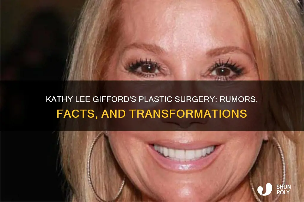 what kind of plastic surgery has kathy lee gifford had