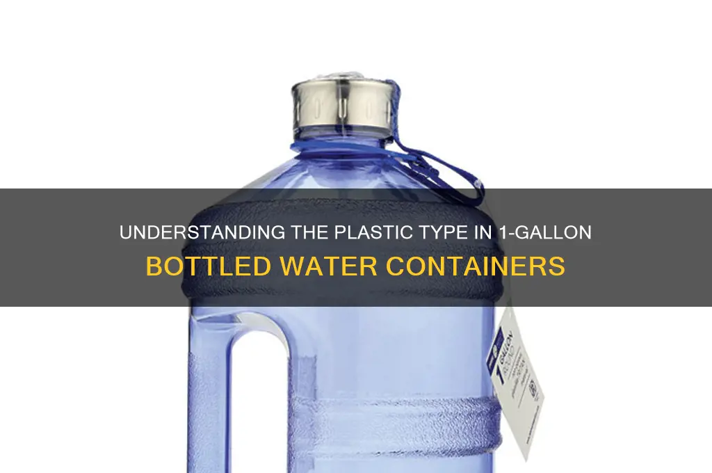 what kind of plastic used in 1 gallon bottled water