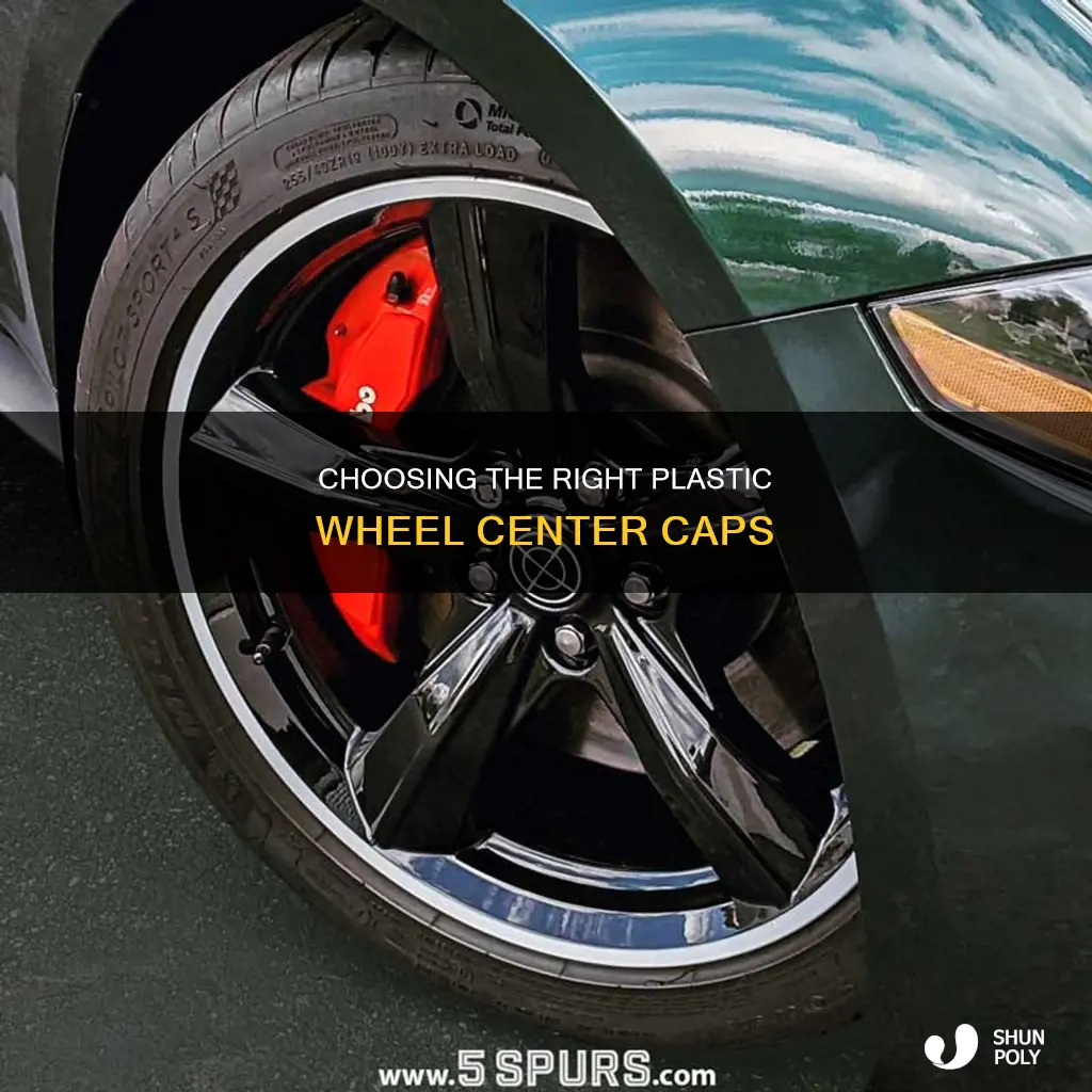 what kind of plastic wheel center caps
