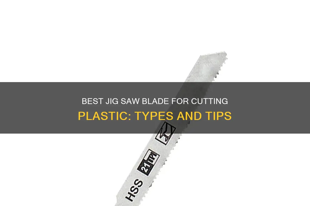 what kinf of jig sw blade cuts plastic
