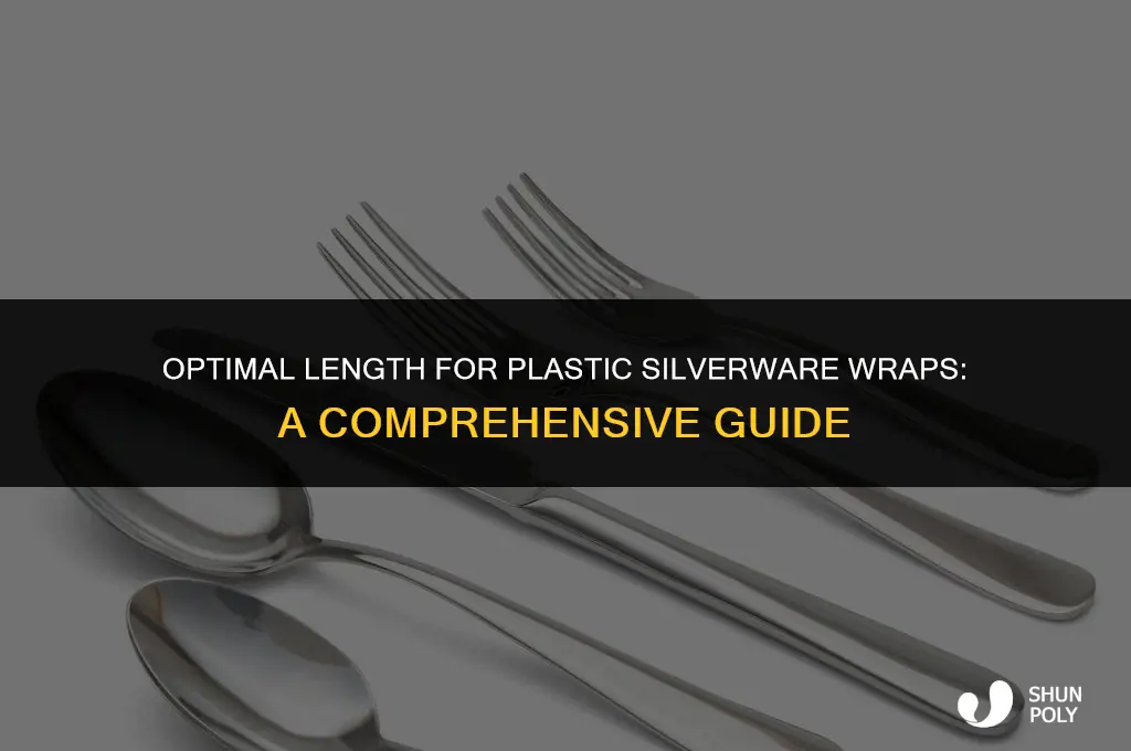 what length is a wapper for plastic silverwear wraps