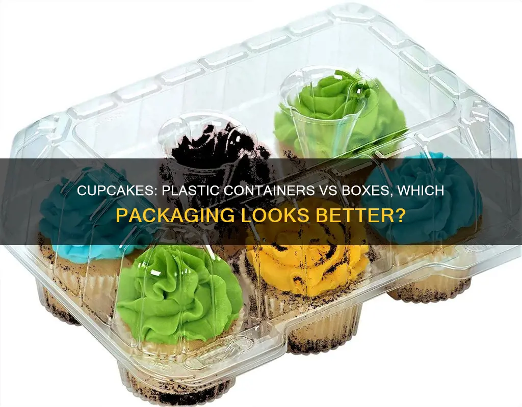 what looks nicer for cupcakes plastic containers or boxes