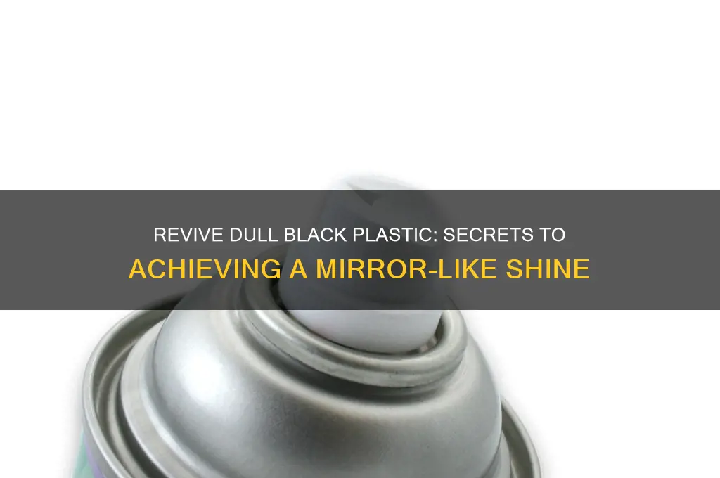 what make dull black plastic shine