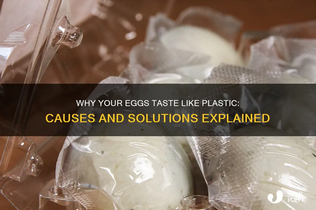 what makes egg taste like plastic