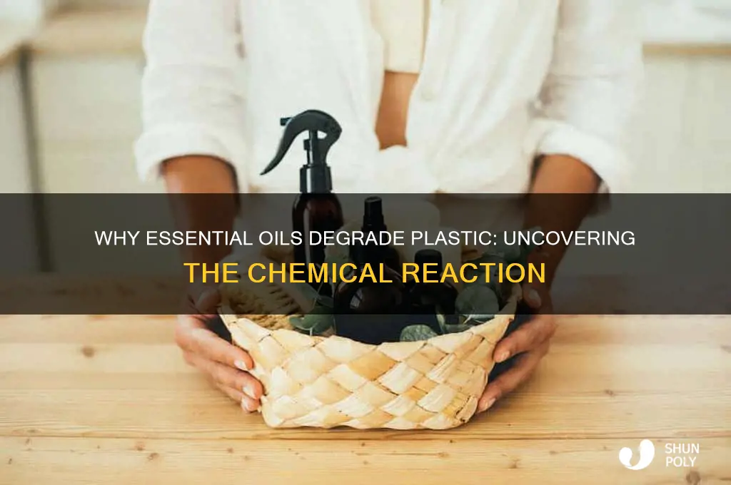 what makes essential oil eat thru plastic
