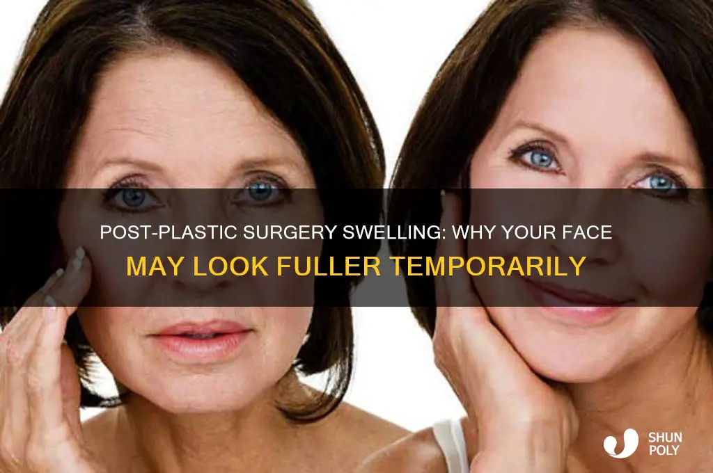 what makes face fat after plastic surgery