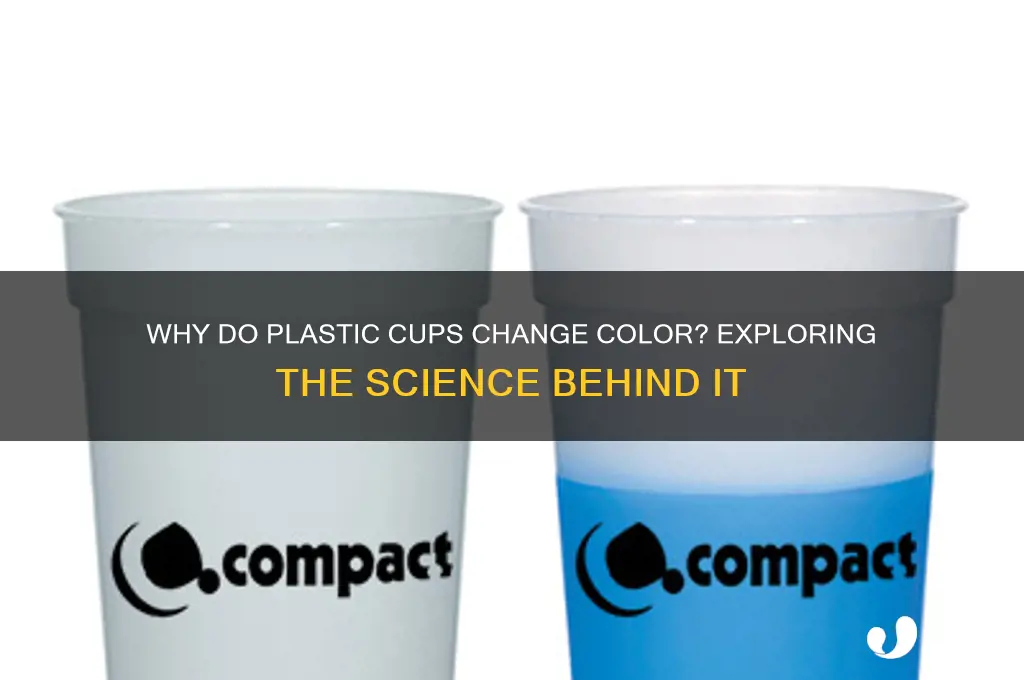 what makes plastic cups change color