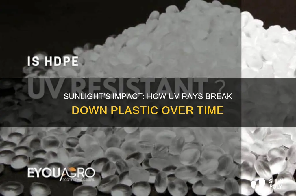 what makes plastic photodegrade in the sun