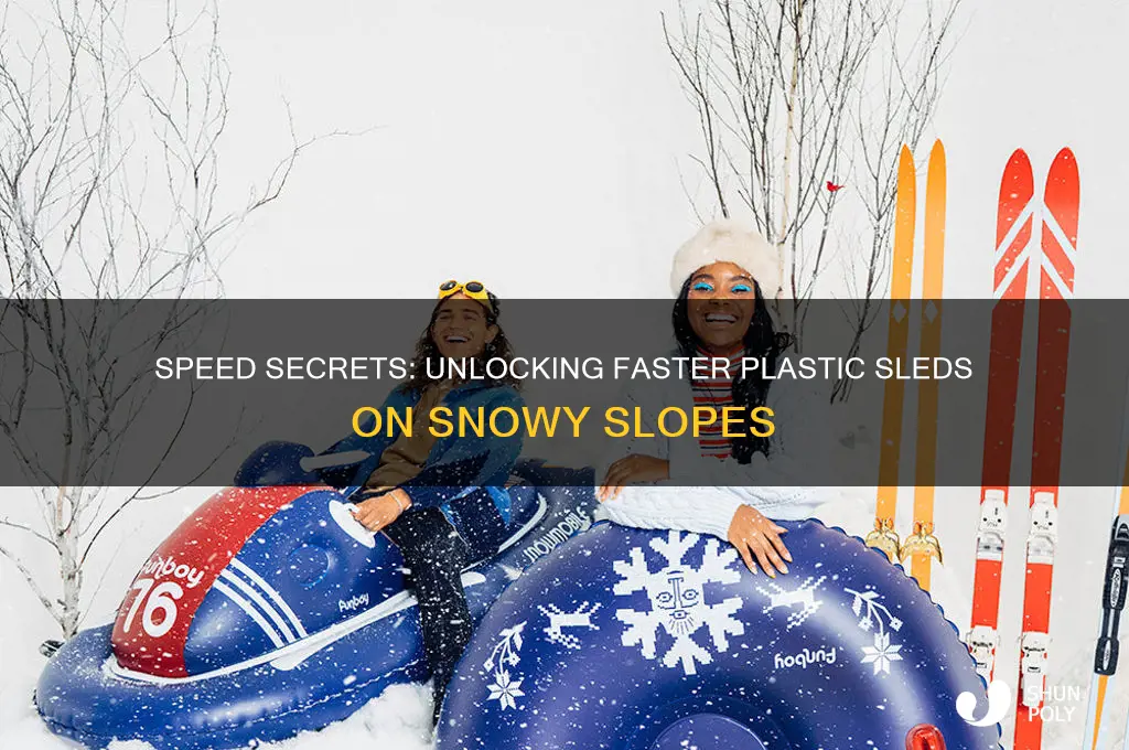 what makes plastic sleds go faster