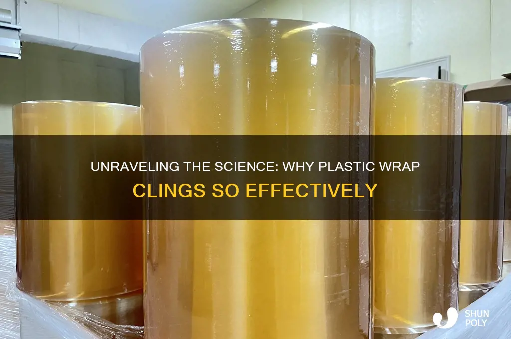 what makes plastic wrap cling