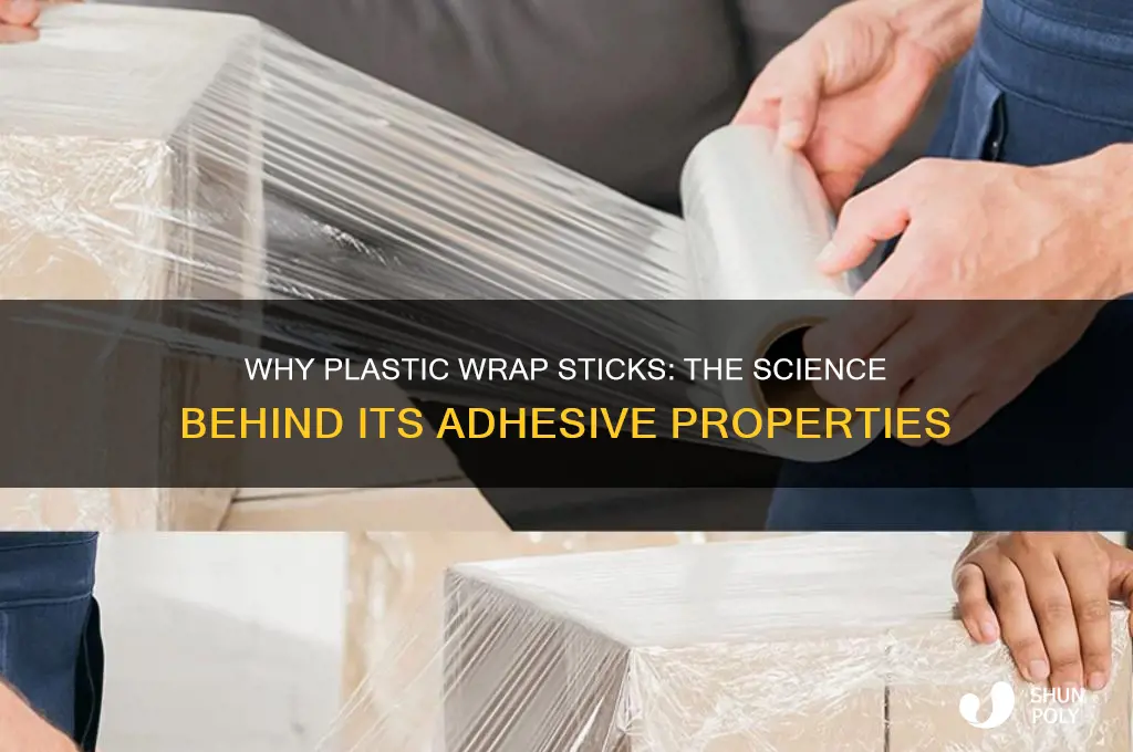 what makes plastic wrap stick