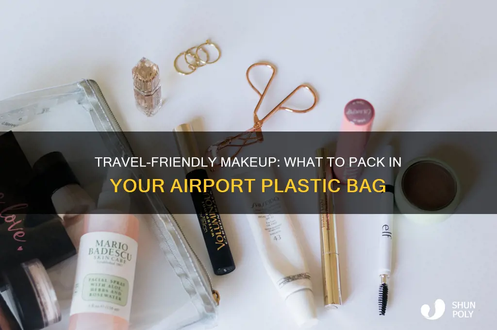 what makeup goes in plastic bag at airport