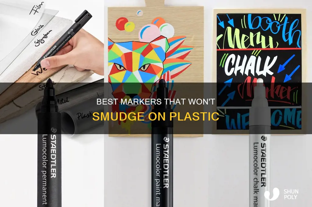 what markers dont rub off on plastic