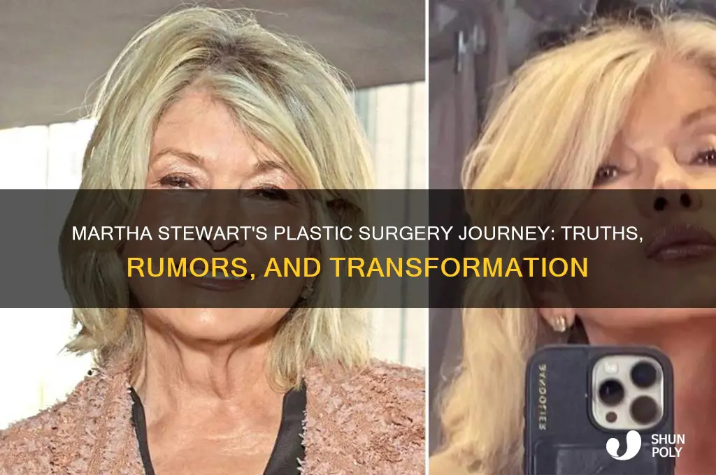 what martha stewart plastic surgery