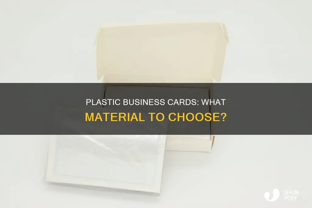 what material is a plastic business card