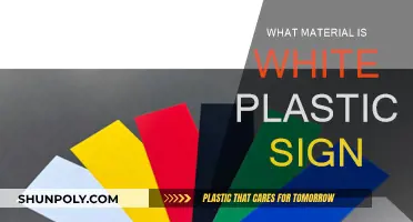 White Plastic Signs: What Material Is It?