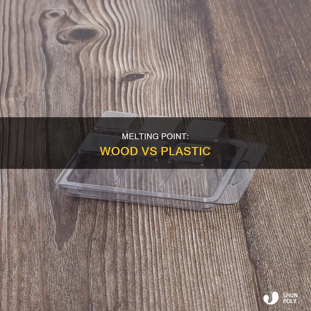 what melts faster wood or plastic