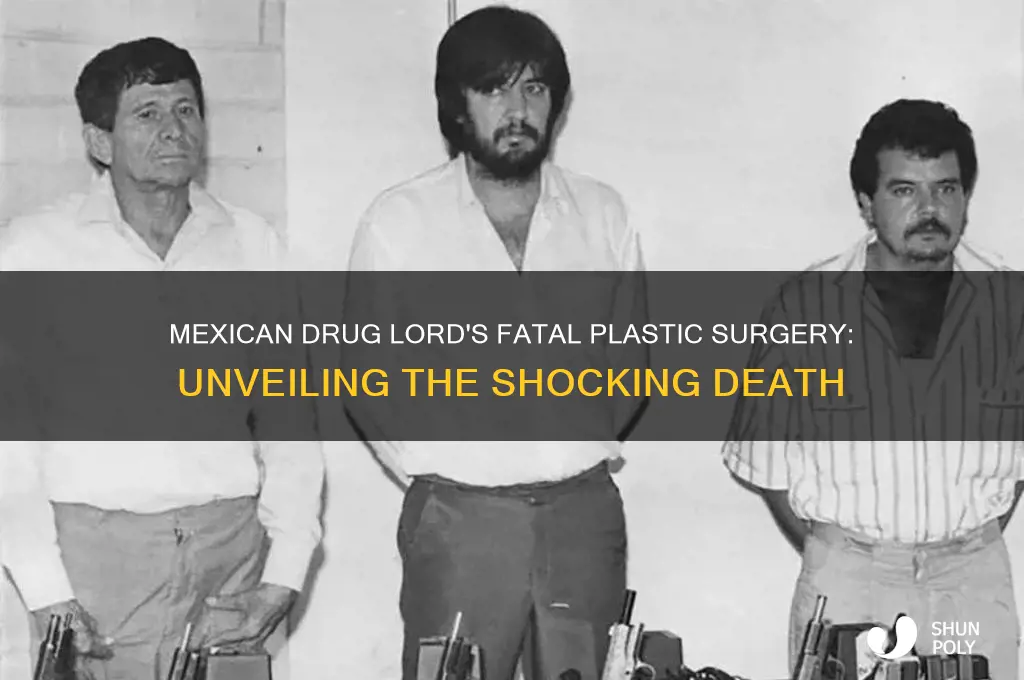what mexican drug lord died in plastic surgery
