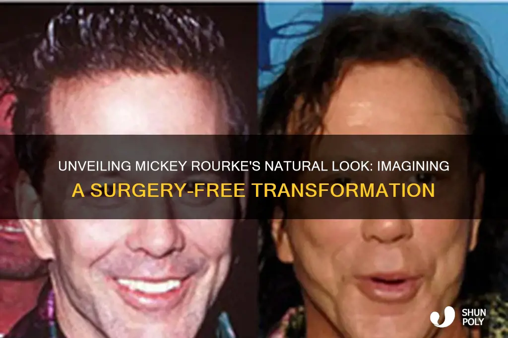 what mickey rourke would like without plastic surgery