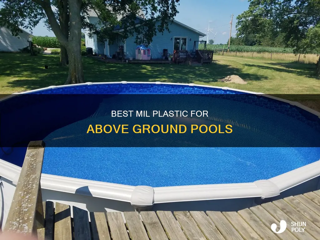what mil plastic for above round pools
