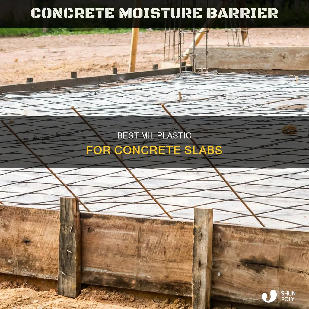 what mil plastic for concrete slab