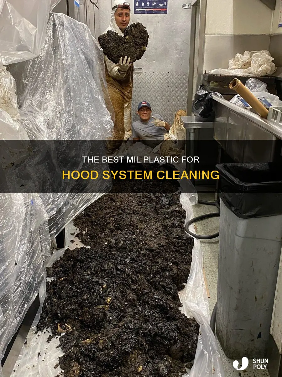 what mil plastic for hood system cleaning