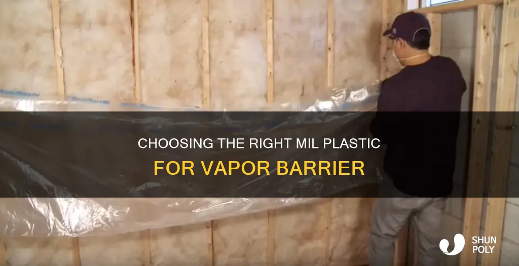 what mil plastic for vapor barrier