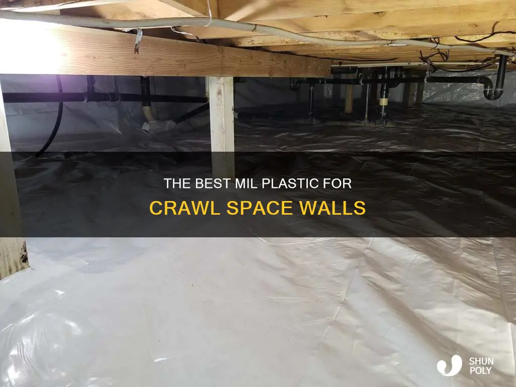 what mil plastic on crawl space walls