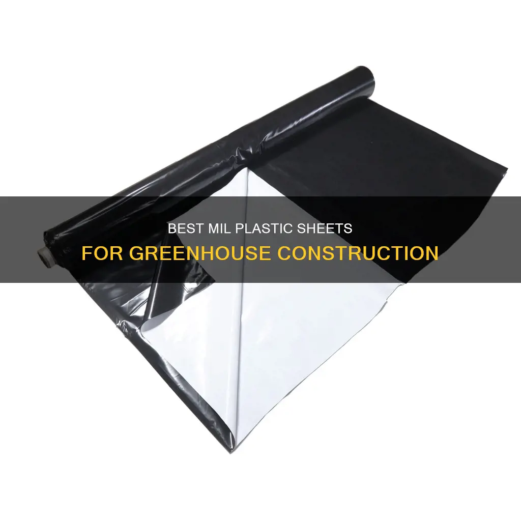 what mil plastic sheet for greenhouse