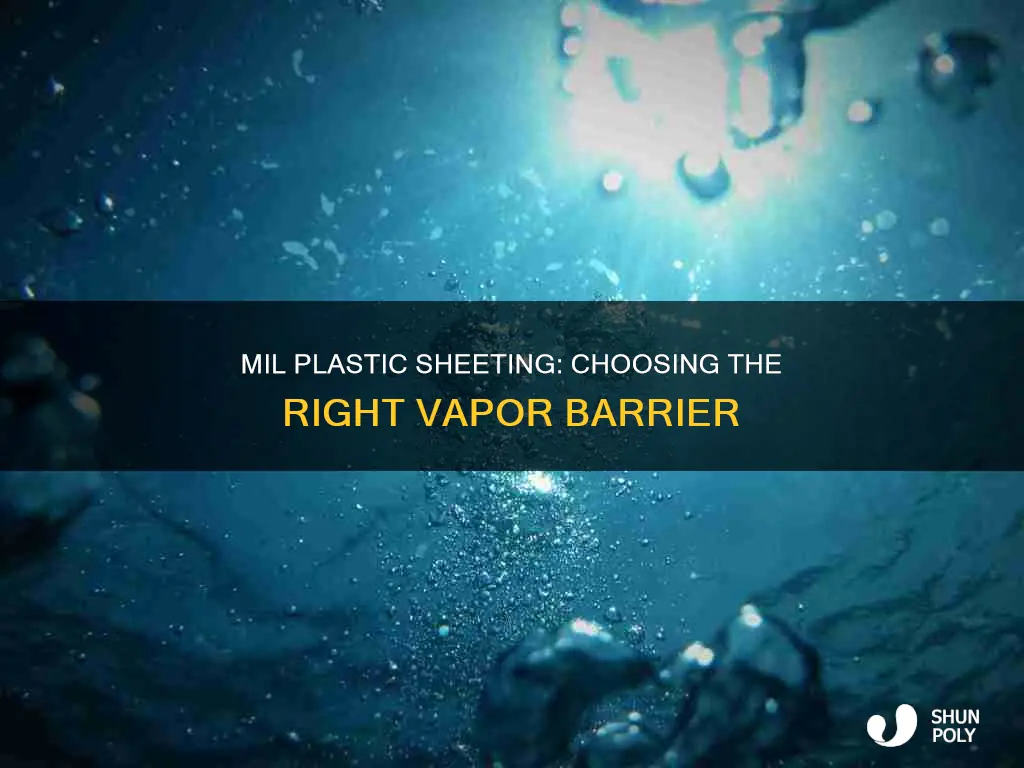 what mil plastic sheeting for vapor barrier
