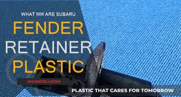 Subaru Fender Retainers: Plastic Size and Compatibility